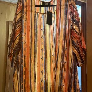 L&B silky flowing duster. Never worn. New with tags
